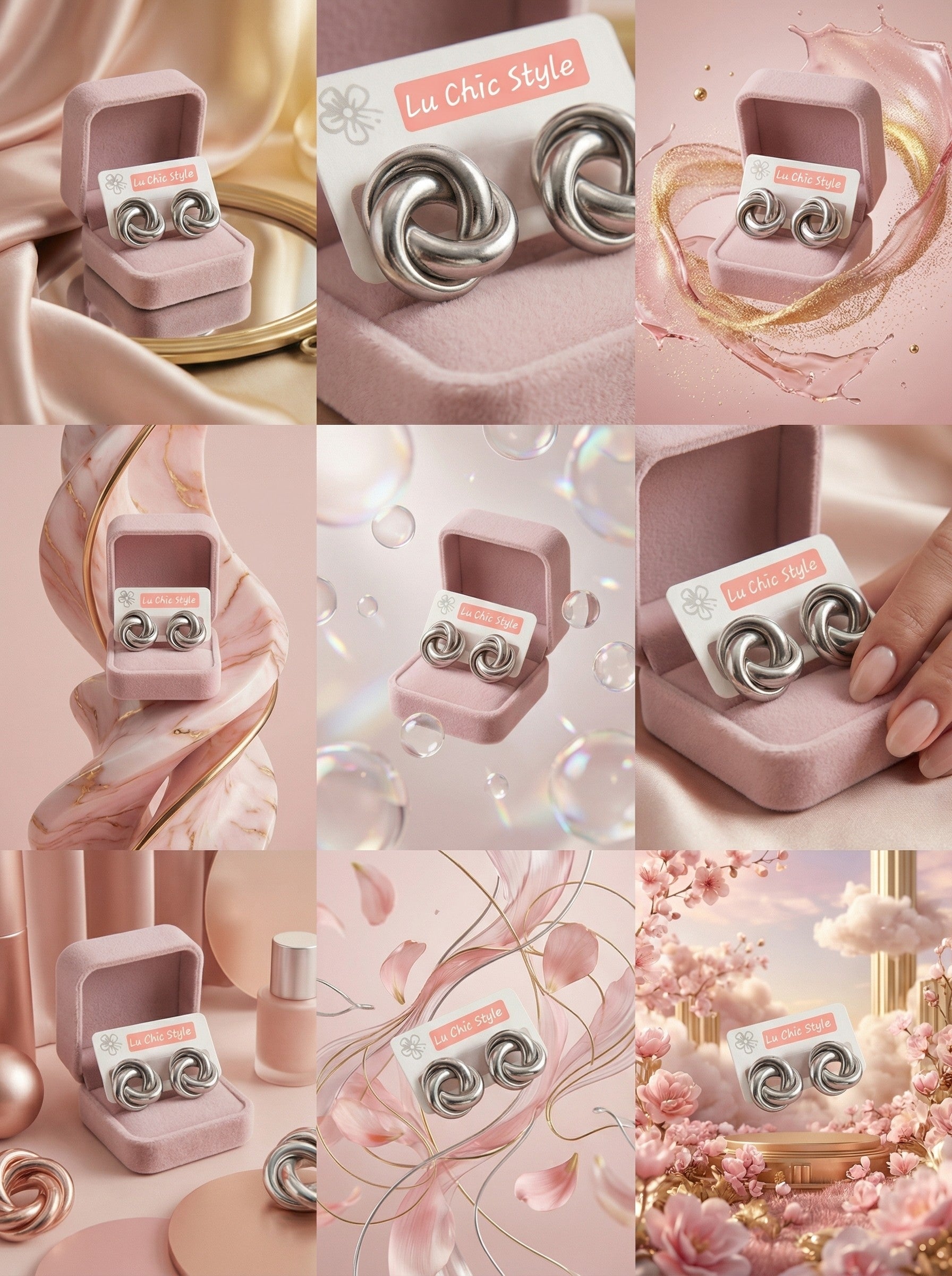 EARRINGS CHIC SILVER COLLETION