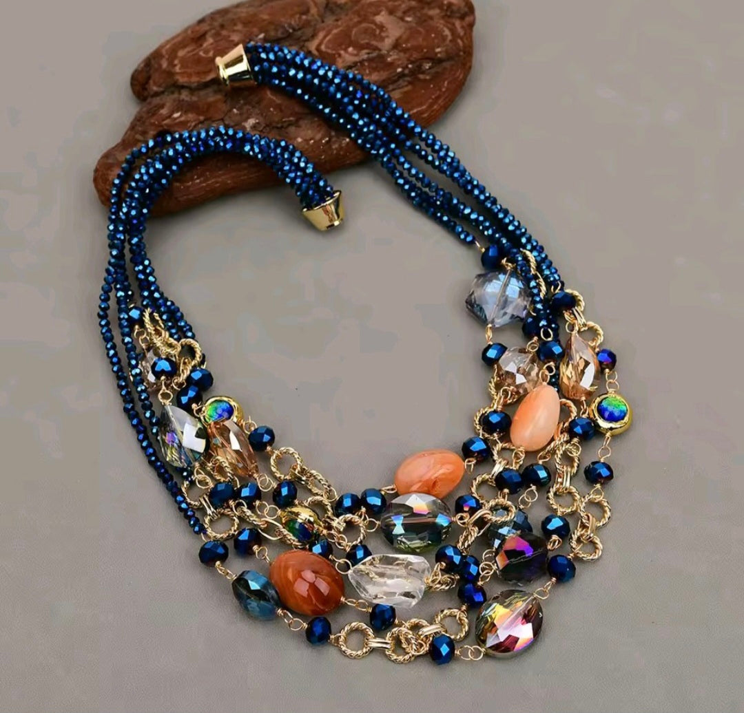 Collar Cristal Murano Multicolor