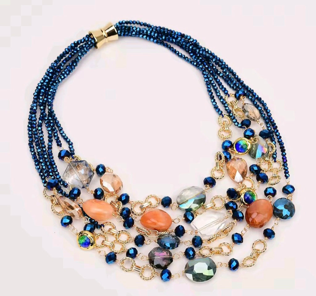 Collar Cristal Murano Multicolor
