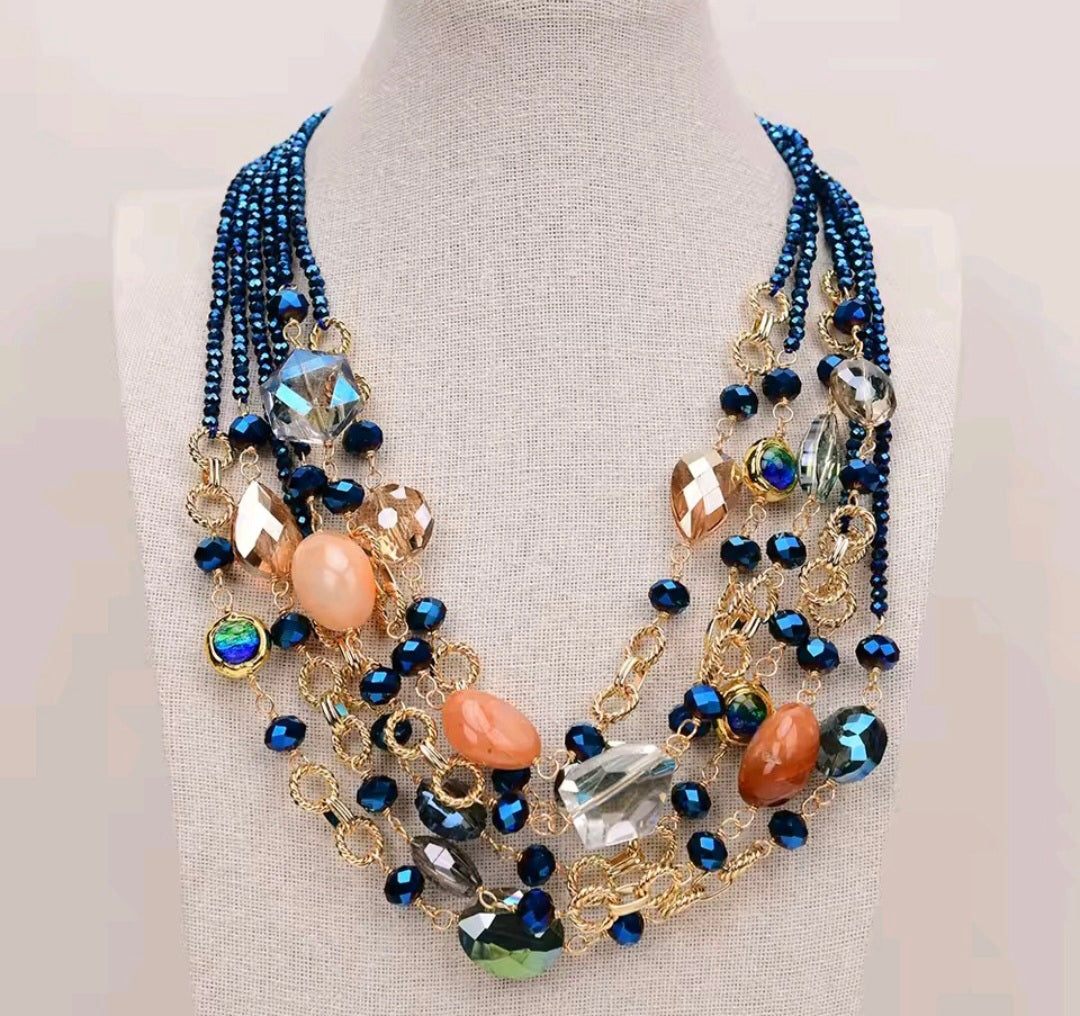 Collar Cristal Murano Multicolor