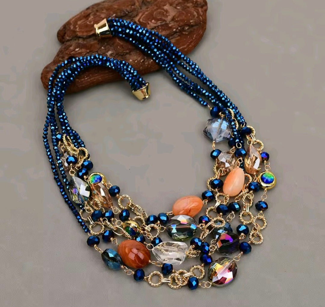 Collar Cristal Murano Multicolor