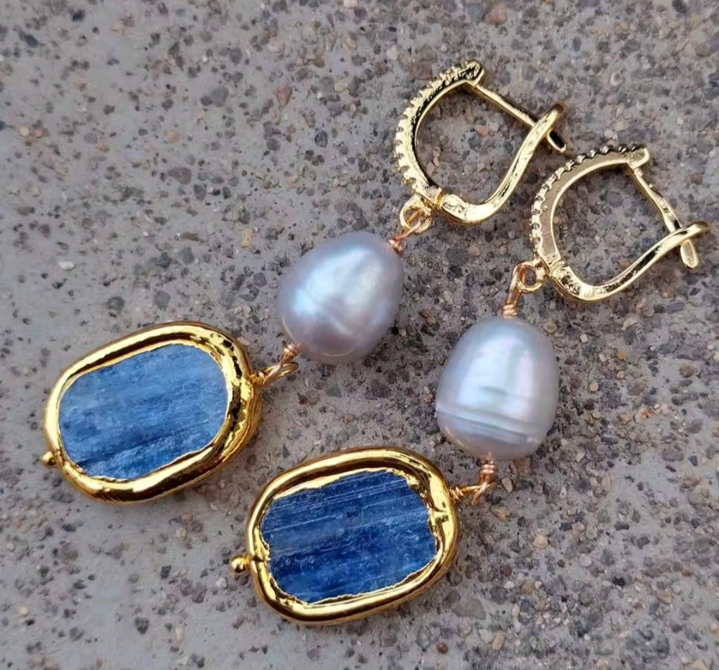 Perla Gris de Agua Dulce Set